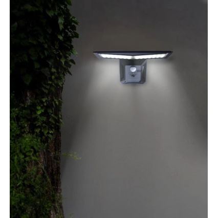 Ηλιακό φωτιστικό τοίχου LED με αισθητήρα LED/2,6W/5,5V IP65 μαύρο