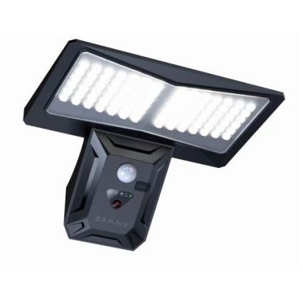 Ηλιακό φωτιστικό τοίχου LED με αισθητήρα LED/2,6W/5,5V IP65 1800 mAh μαύρο