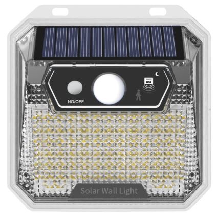 Ηλιακό φωτιστικό τοίχου LED με αισθητήρα LED/3W/5,5V IP65 1200 mAh