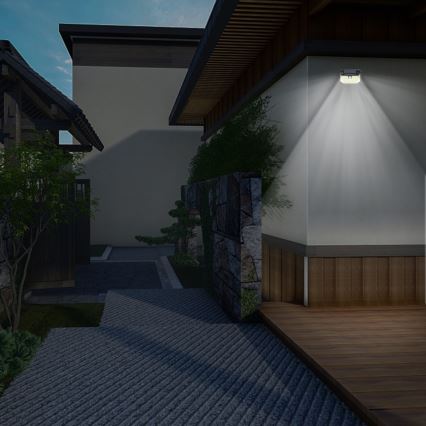 Ηλιακό φωτιστικό τοίχου LED με αισθητήρα LED/4W/5,5V IP65 1200 mAh