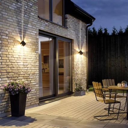 LED Ηλιακό Επιτοίχιο Φωτιστικό με Αισθητήρα LED/2W/5V IP54 1300 mAh