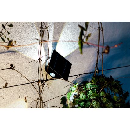 LED Ηλιακό Επιτοίχιο Φωτιστικό με Αισθητήρα LED/2W/5V IP54 1300 mAh