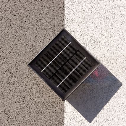 LED Ηλιακό Επιτοίχιο Φωτιστικό με Αισθητήρα LED/2W/5V IP54 1300 mAh