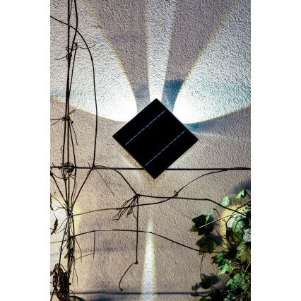 Ηλιακό φωτιστικό τοίχου LED με αισθητήρα LED/2W/5V IP54 1300 mAh