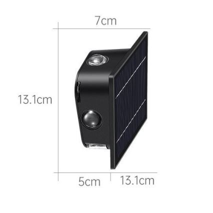 Ηλιακό φωτιστικό τοίχου LED με αισθητήρα LED/2W/5V IP54 1300 mAh