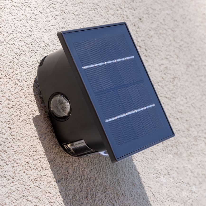 Ηλιακό φωτιστικό τοίχου LED με αισθητήρα LED/2W/5V IP54 1300 mAh