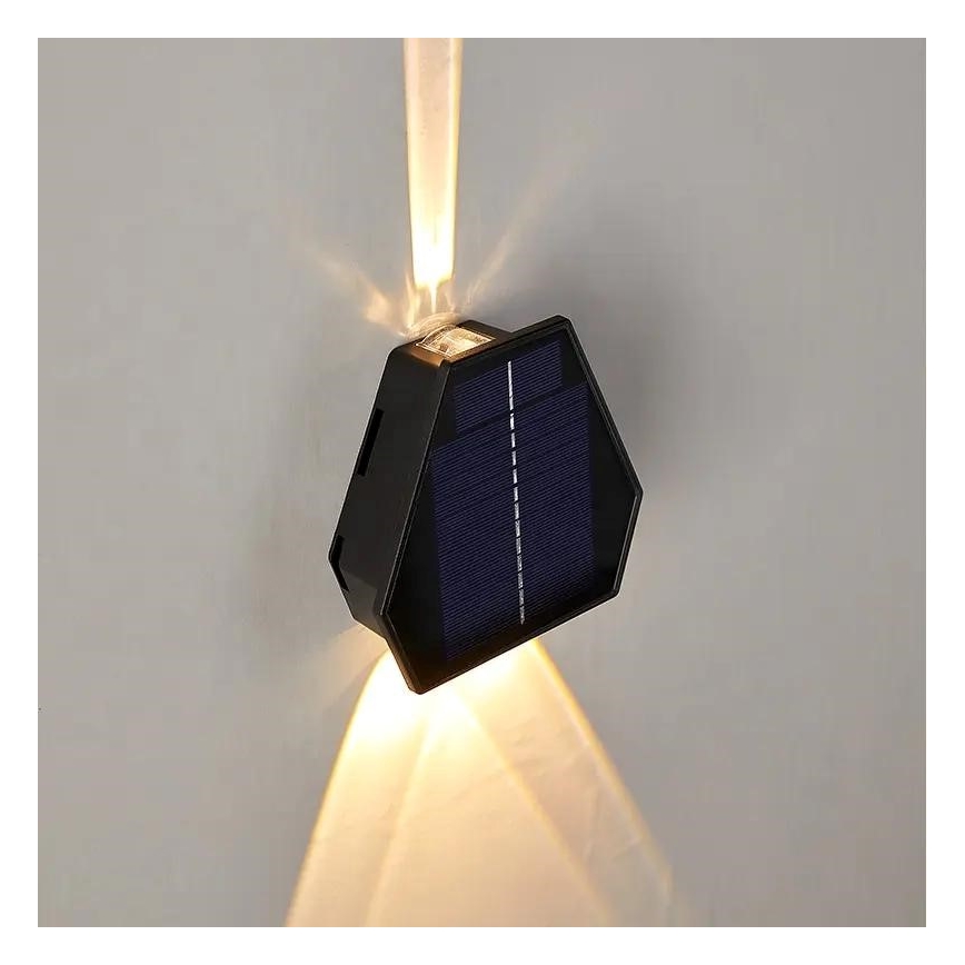 Ηλιακό φωτιστικό τοίχου LED με αισθητήρα LED/2W/5V IP54 1300 mAh