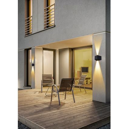 LED Ηλιακό Επιτοίχιο Φωτιστικό με Αισθητήρα LED/2W/5V IP54 1300 mAh
