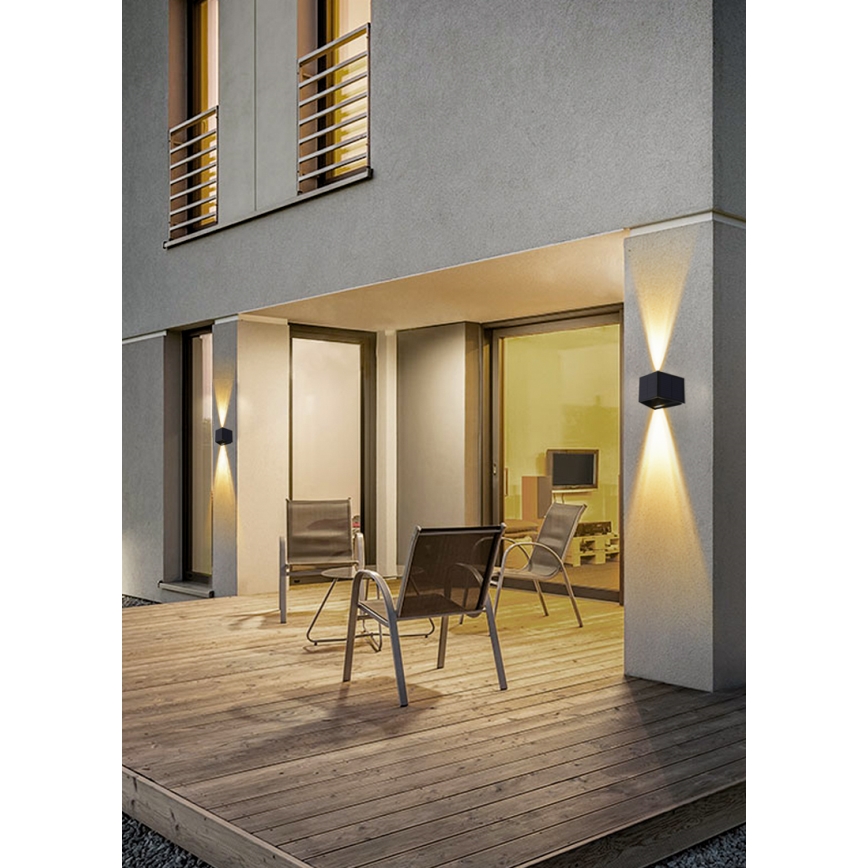 LED Ηλιακό Επιτοίχιο Φωτιστικό με Αισθητήρα LED/2W/5V IP54 1300 mAh