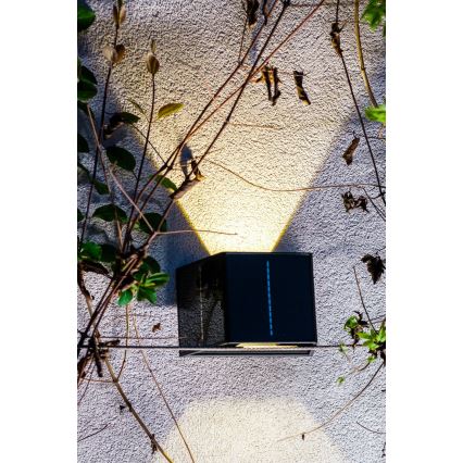 LED Ηλιακό Επιτοίχιο Φωτιστικό με Αισθητήρα LED/2W/5V IP54 1300 mAh