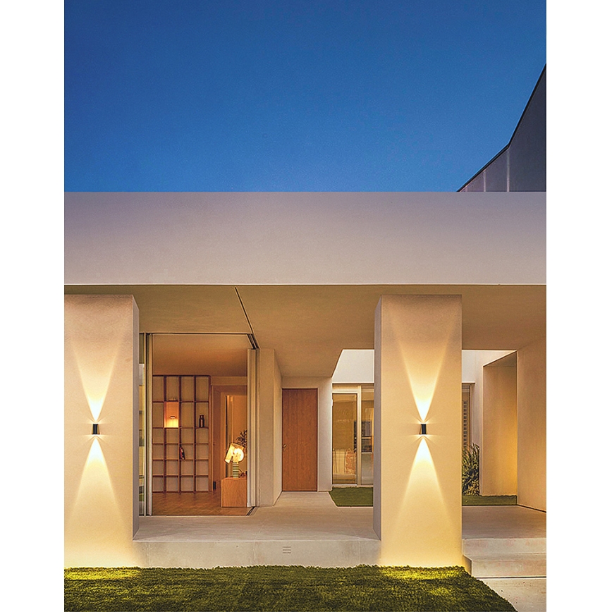 LED Ηλιακό Επιτοίχιο Φωτιστικό με Αισθητήρα LED/2W/5V IP54 1300 mAh