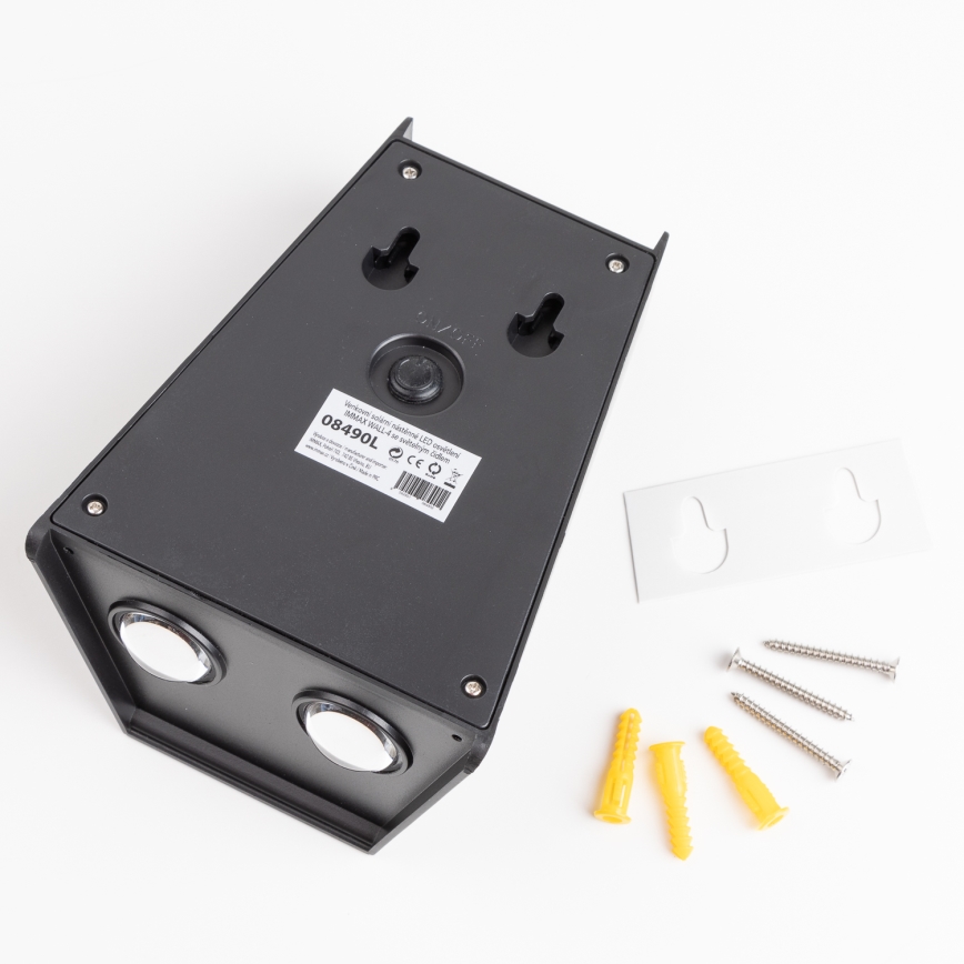 LED Ηλιακό Επιτοίχιο Φωτιστικό με Αισθητήρα LED/2W/5V IP54 1300 mAh