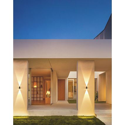 LED Ηλιακό Επιτοίχιο Φωτιστικό με Αισθητήρα LED/2W/5V IP54 1300 mAh