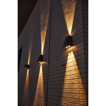 Ηλιακό φωτιστικό τοίχου LED με αισθητήρα LED/2W/5V IP54 1300 mAh