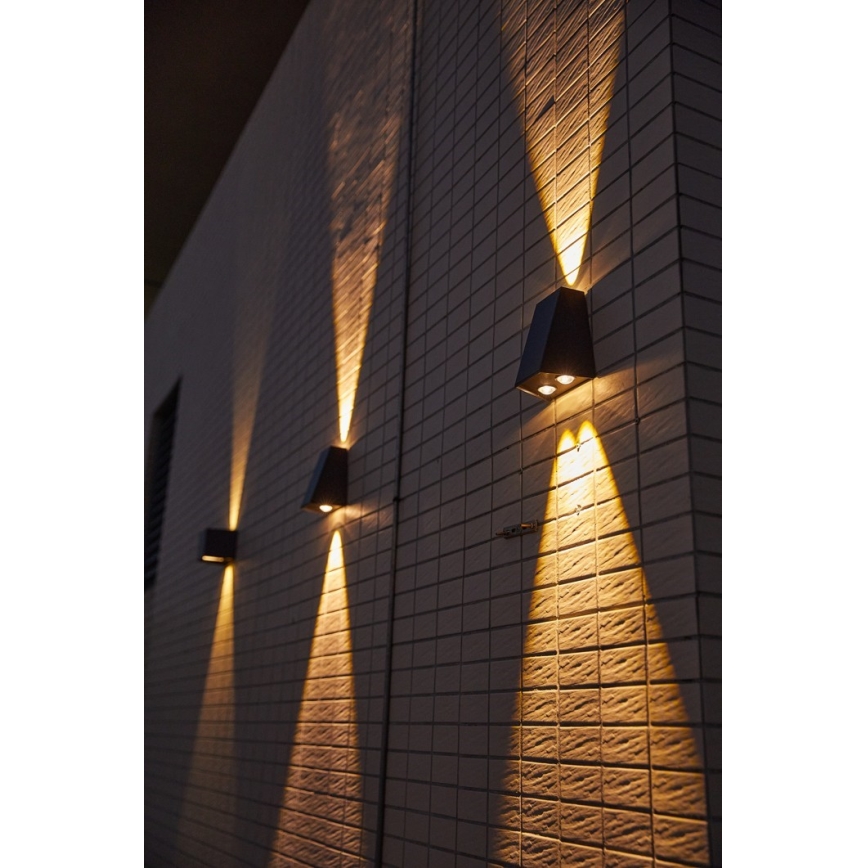 Ηλιακό φωτιστικό τοίχου LED με αισθητήρα LED/2W/5V IP54 1300 mAh