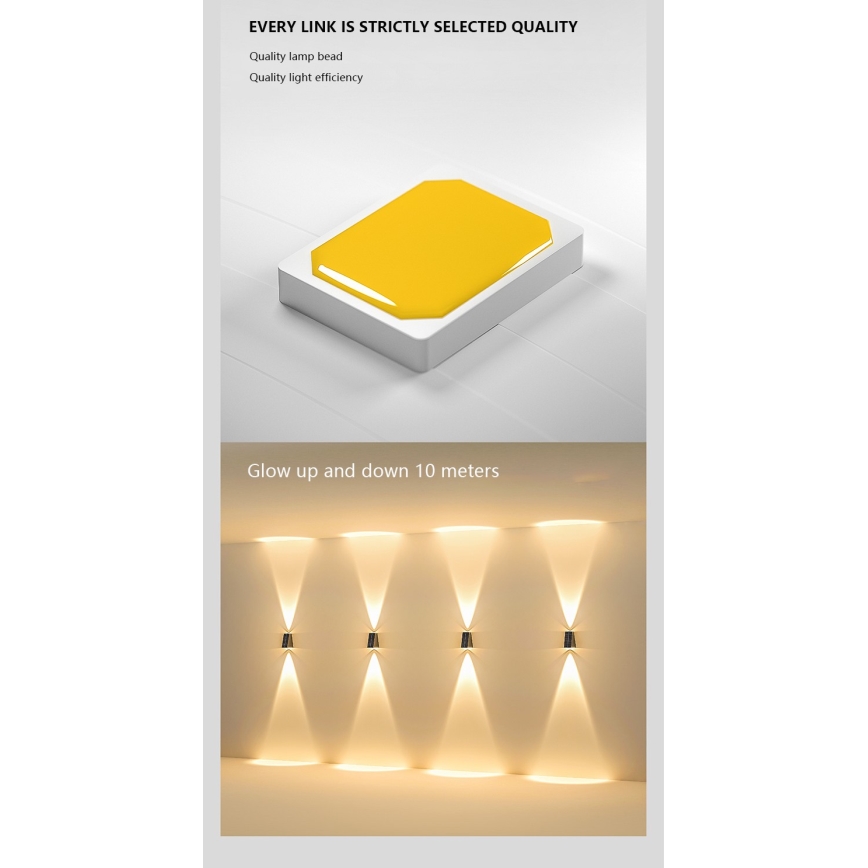 Ηλιακό φωτιστικό τοίχου LED με αισθητήρα LED/2W/5V IP54 1300 mAh