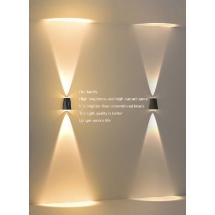Ηλιακό φωτιστικό τοίχου LED με αισθητήρα LED/2W/5V IP54 1300 mAh