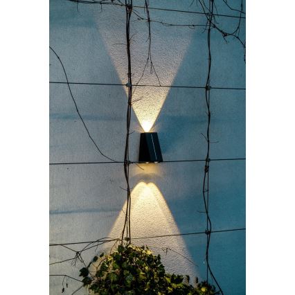 Ηλιακό φωτιστικό τοίχου LED με αισθητήρα LED/2W/5V IP54 1300 mAh