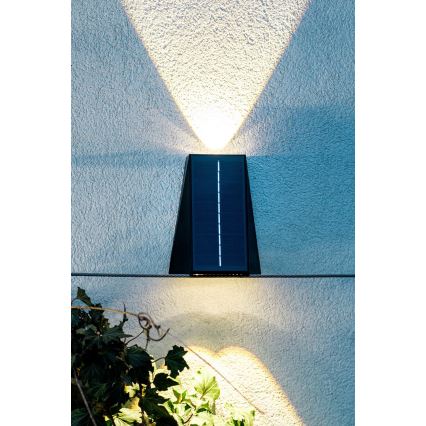 Ηλιακό φωτιστικό τοίχου LED με αισθητήρα LED/2W/5V IP54 1300 mAh