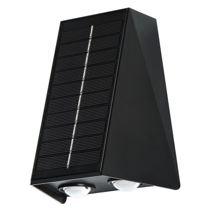 Ηλιακό φωτιστικό τοίχου LED με αισθητήρα LED/2W/5V IP54 1300 mAh