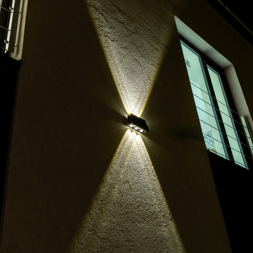 LED Ηλιακό Επιτοίχιο Φωτιστικό με Αισθητήρα LED/2W/5V IP54 1300 mAh