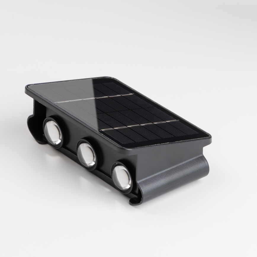 LED Ηλιακό Επιτοίχιο Φωτιστικό με Αισθητήρα LED/2W/5V IP54 1300 mAh