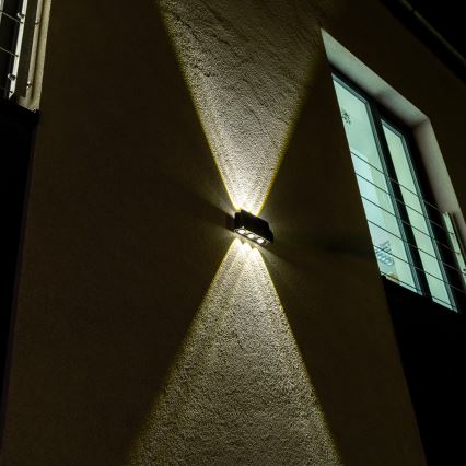 Ηλιακό φωτιστικό τοίχου LED με αισθητήρα LED/2W/5V IP54
