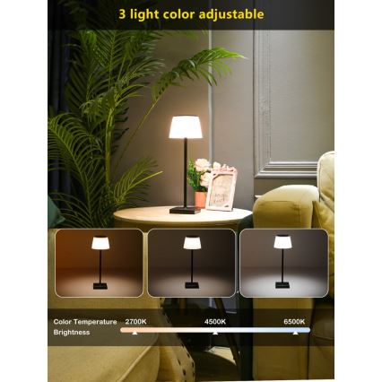 LED Dimming Εξωτερικού χώρου ηλιακό φωτιστικό με αισθητήρα LED/4W/5V IP44 3600 mAh