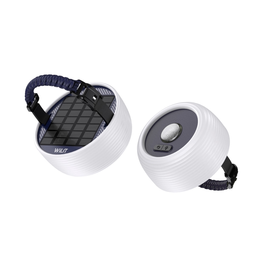 Φορητός ηλιακός φορτιστής LED RGB με LED αλυσίδα LED/10W/5V 3600 mAh IP65 3600 mAh