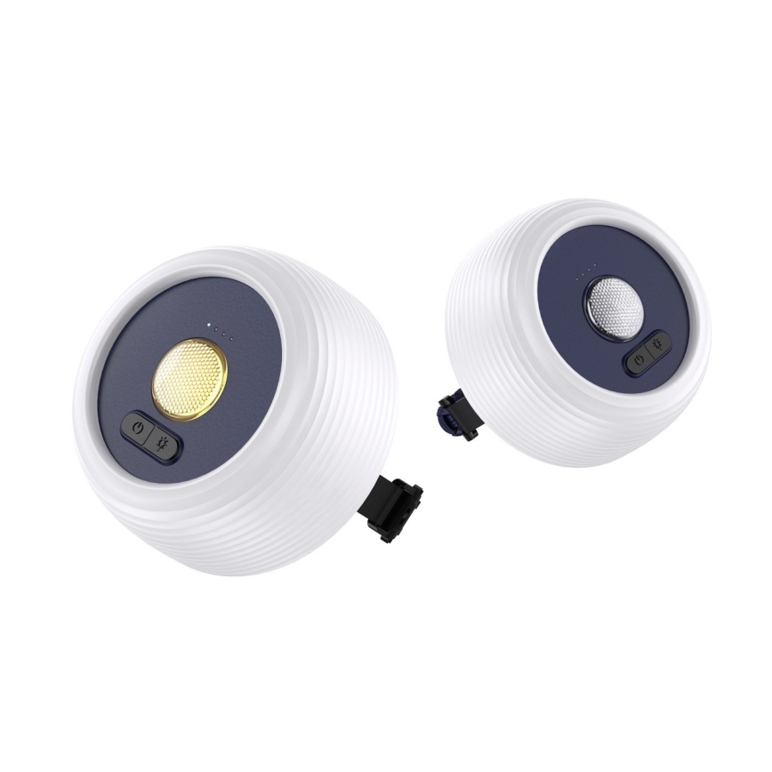 LED RGB Φορητό ηλιακό επαναφορτιζόμενο φωτιστικό with LED λαμπάκια LED/10W/5V 3600 mAh IP65 3600 mAh