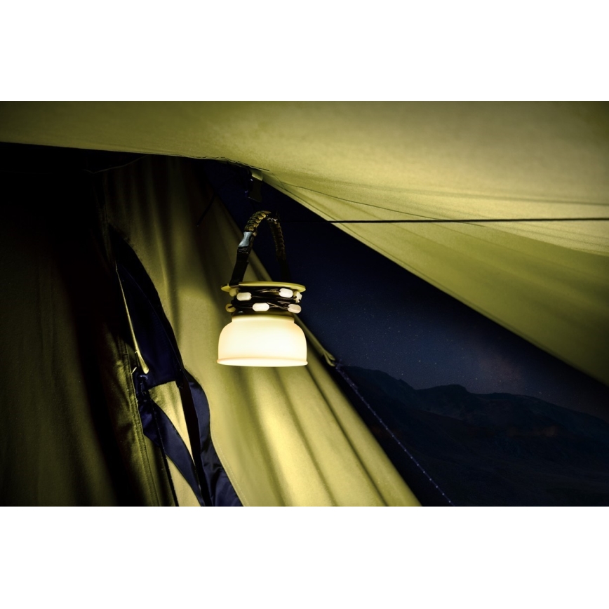 Φορητός ηλιακός φορτιστής LED RGB με LED αλυσίδα LED/10W/5V 3600 mAh IP65 3600 mAh