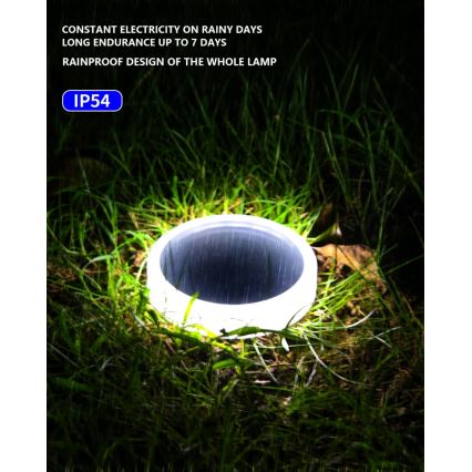 LED Εξωτερικός ηλιακός φωτισμός με αισθητήρα LED/0,4W/3,2V IP54 500 mAh