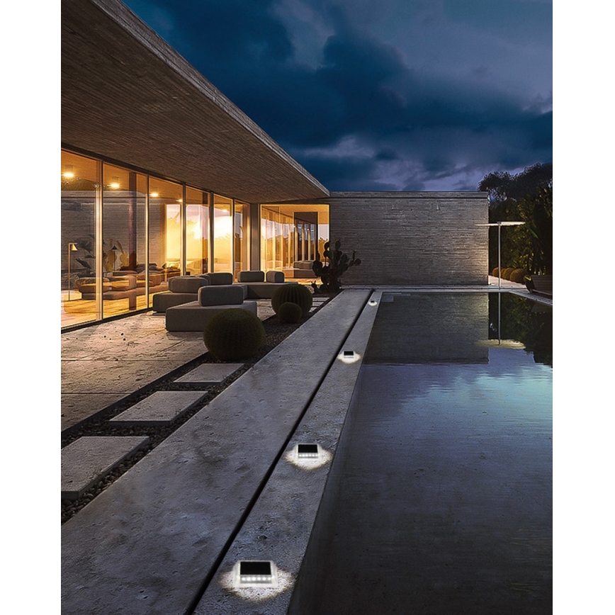 LED Εξωτερικός ηλιακός φωτισμός με αισθητήρα LED/0,03W/1,2V IP54 800 mAh