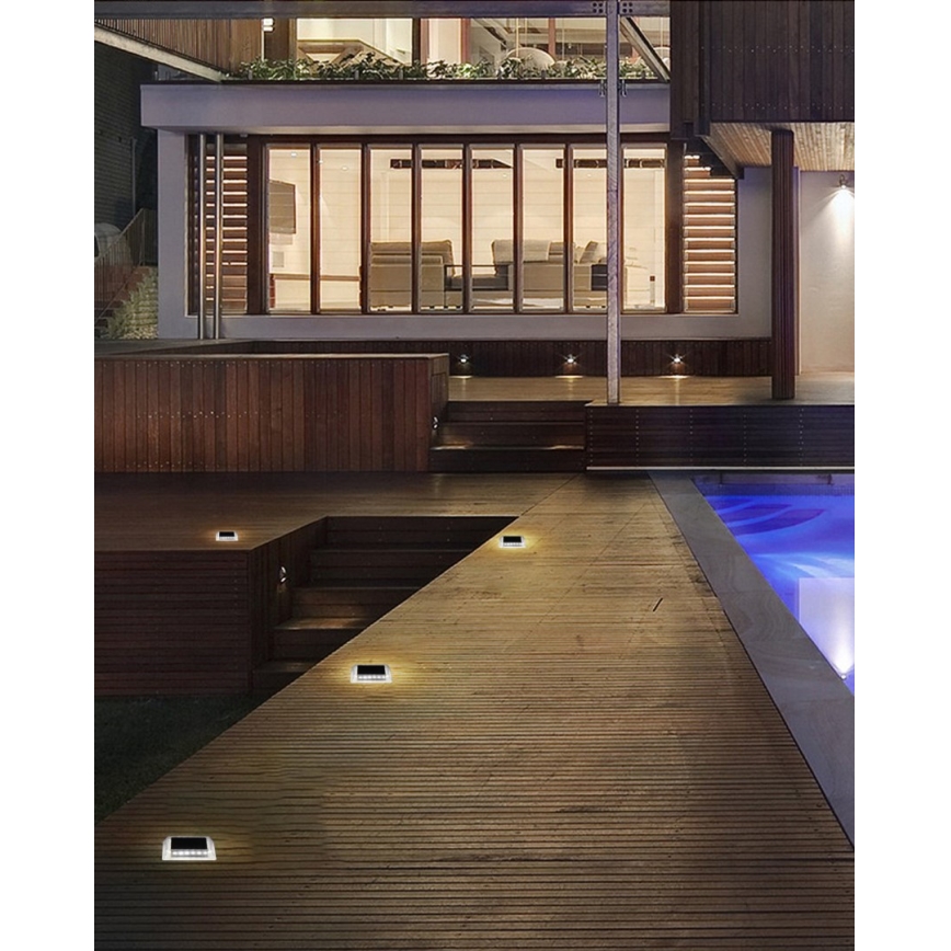 LED Εξωτερικός ηλιακός φωτισμός με αισθητήρα LED/0,03W/1,2V IP54 800 mAh