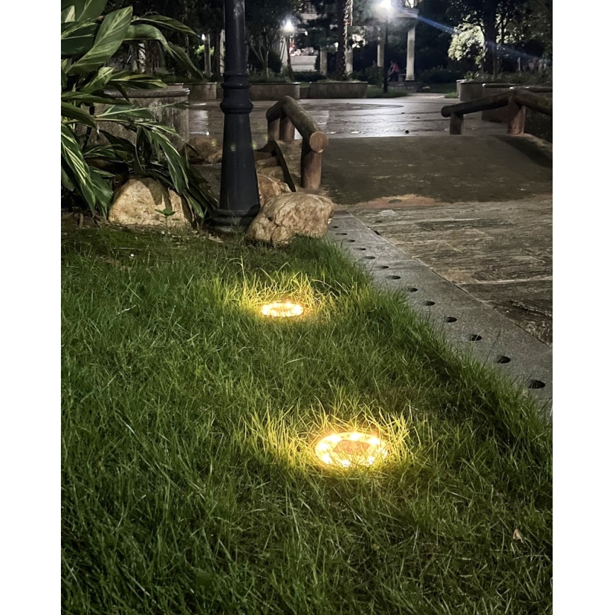 Σετ 4x LED Ηλιακός φωτισμός εξωτερικού χώρου με αισθητήρα LED/0,048W/2V IP68 600 mAh