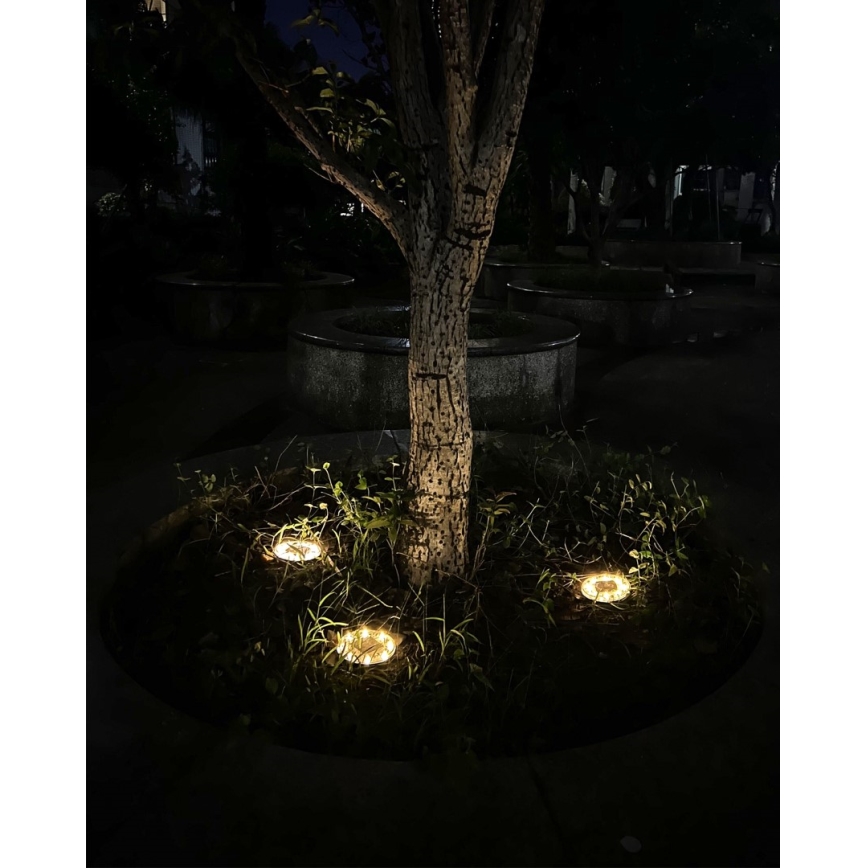 Σετ 4x LED Ηλιακός φωτισμός εξωτερικού χώρου με αισθητήρα LED/0,048W/2V IP68 600 mAh