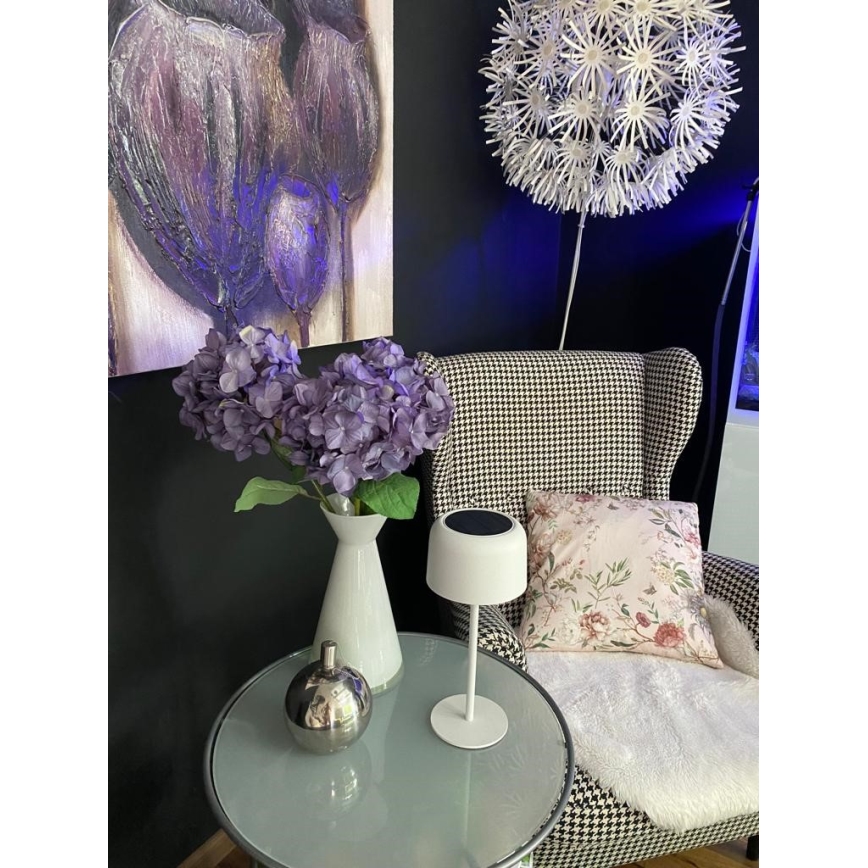 LED Ρυθμιζόμενος εξωτερικός ηλιακός φωτισμός LED/4W/5V 3600mAh IP44