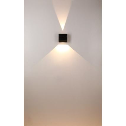 Ηλιακό φωτιστικό τοίχου LED LED/2W/3,7V 4000K IP44 1300 mAh