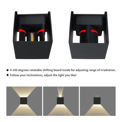 Immax 08510L - Εξωτερικό επιτοίχιο φωτιστικό LED DICE LED/6W/230V 3000K IP65