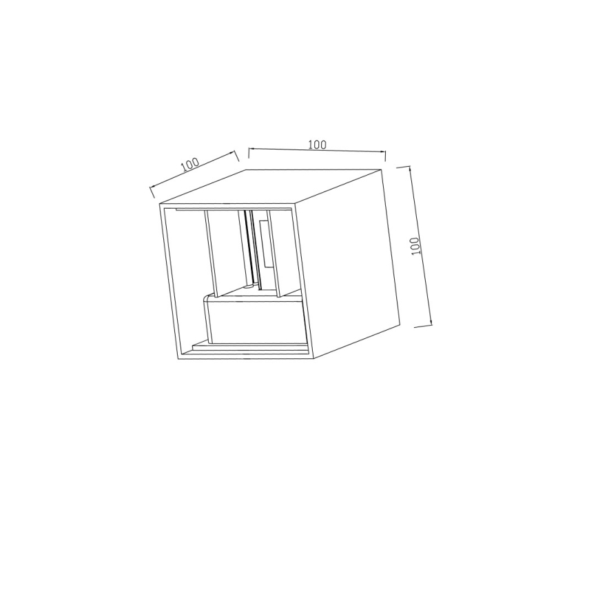 Immax 08510L - Εξωτερικό επιτοίχιο φωτιστικό LED DICE LED/6W/230V 3000K IP65
