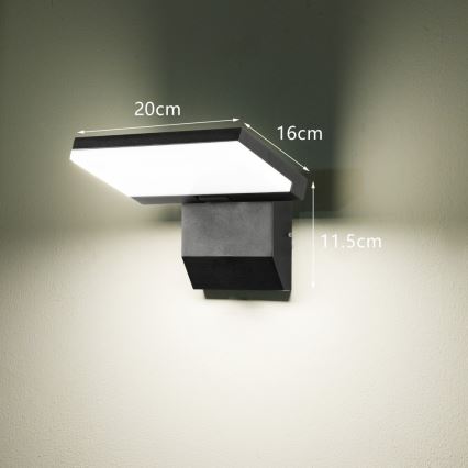 Επιτοίχιο φωτιστικό εξωτερικού χώρου LED MODERN/18W/230V IP65