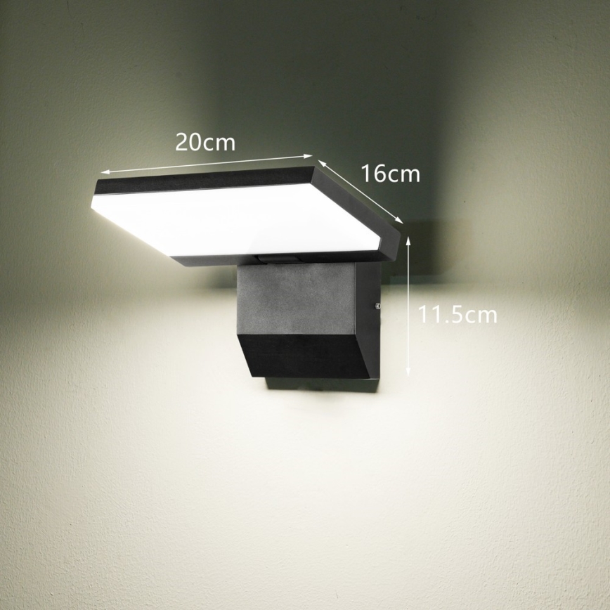Επιτοίχιο φωτιστικό εξωτερικού χώρου LED MODERN/18W/230V IP65