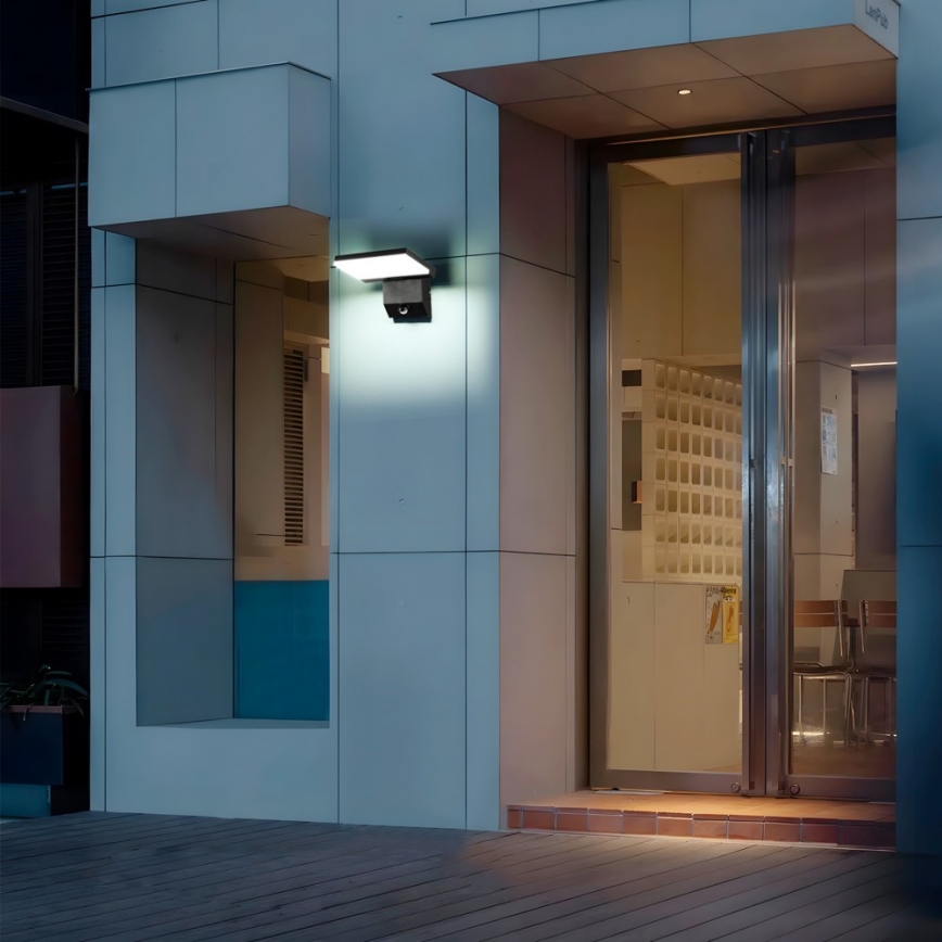 LED εξωτερικό επιτοίχιο φωτιστικό με αισθητήρα MODERN LED/18W/230V IP65