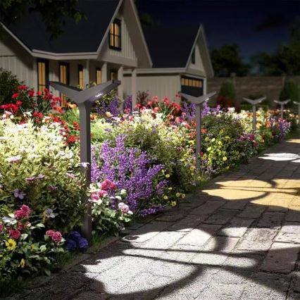 Ηλιακό φωτιστικό LED με αισθητήρα SUN BUTTERFLY LED/1,5W/3,7V 3000/6000K IP65 1500 mAh