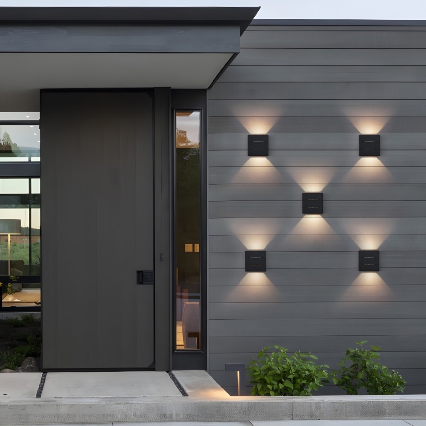 LED Επιτοίχιο εξωτερικό φωτιστικό LUXLINE 6W/230V 3000K IP54 μαύρο