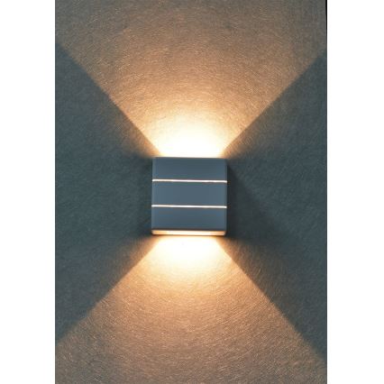 LED Εξωτερικό επιτοίχιο φωτιστικό LUXLINE 6W/230V 3000K IP54 λευκό