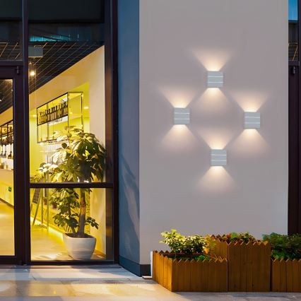 LED Εξωτερικό επιτοίχιο φωτιστικό LUXLINE 6W/230V 3000K IP54 λευκό