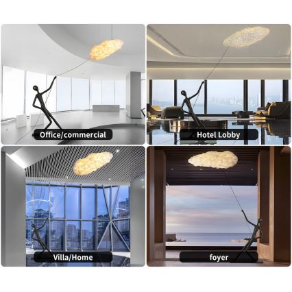 Επιδαπέδιο φωτιστικό SILUETTE 6xE27/40W/230V 180 cm Dream Reach