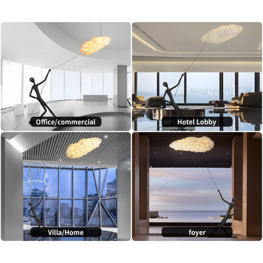 Επιδαπέδιο φωτιστικό SILUETTE 6xE27/40W/230V 180 cm Dream Reach