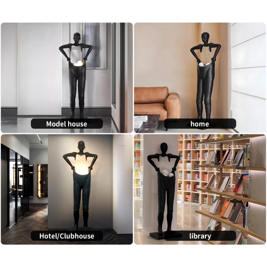 Επιδαπέδιο φωτιστικό SILUETTE 4xG9/10W/230V 185 cm Human Houdini